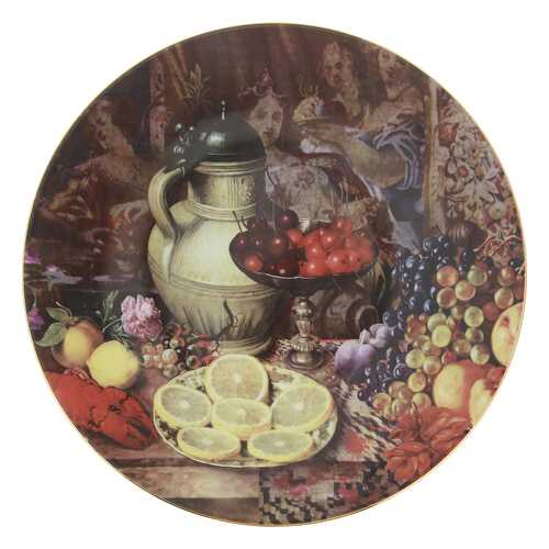Тарелка настенная 27 см декор Натюрморт с фруктами в Fissman
